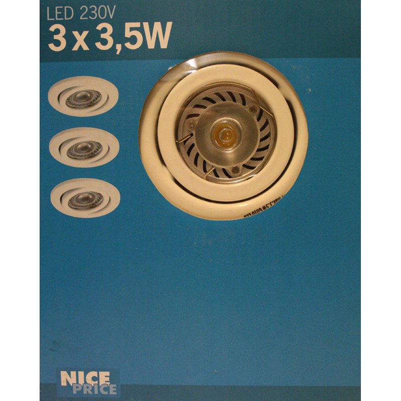Led 230V 3 X 3 5W