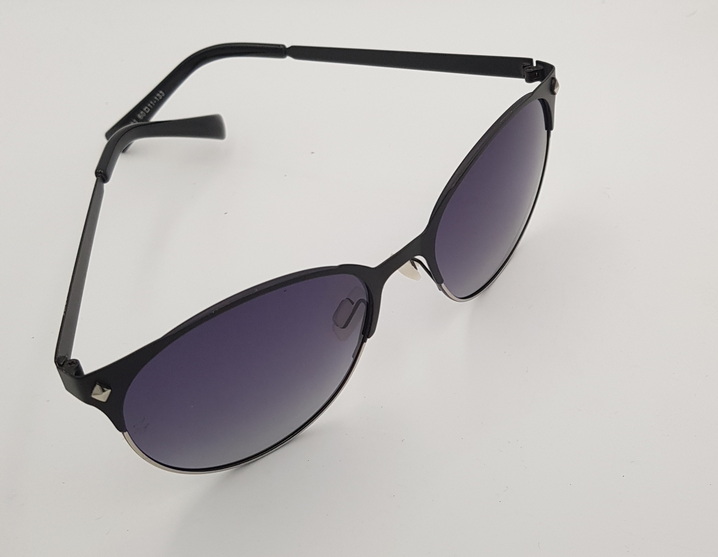 SunGlasses Lux-Lenses WPF-A321 BLKBLK Round Metal