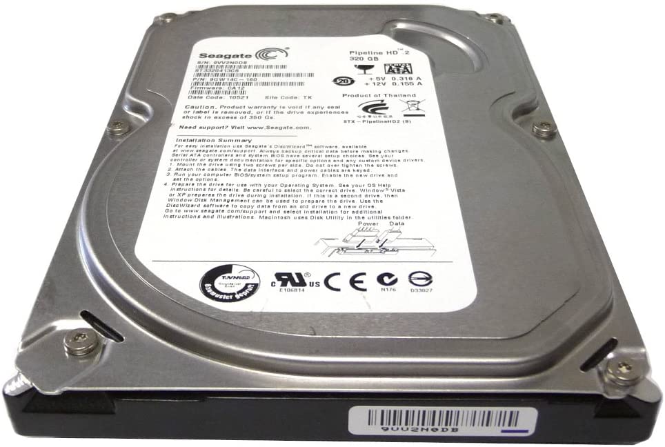 Hard Disk Seagate 320GB HDD 3.5" SATA ST3320418AS Used A