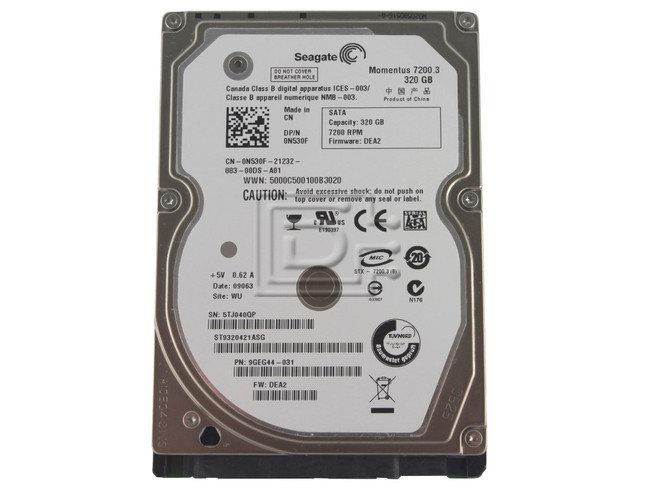 Hard Disk Seagate 320GB HDD 3.5" SATA  T3320613AS Used A