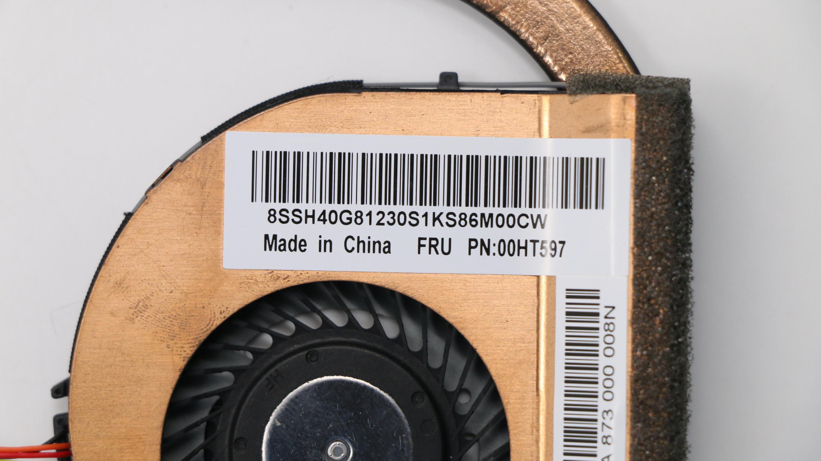 Lenovo Thinkpad T450 00HT597 01AW558 01AW559 01AW560 04X5942 CPU Fan Heatsink Used A