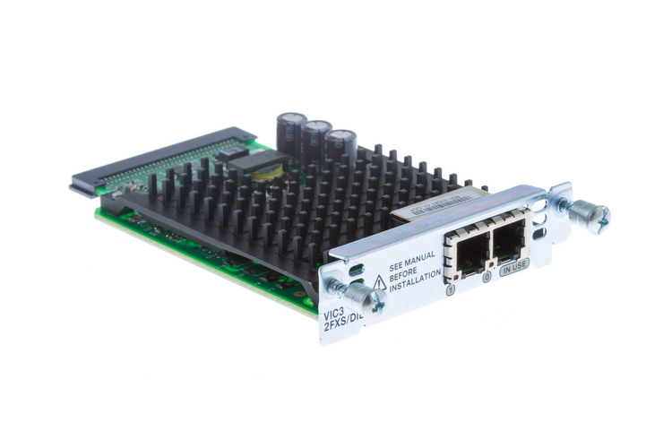 Cisco VIC3-2FXS DID 2PORT VOICE INTERFACE CARD FXS AND DID  Used A