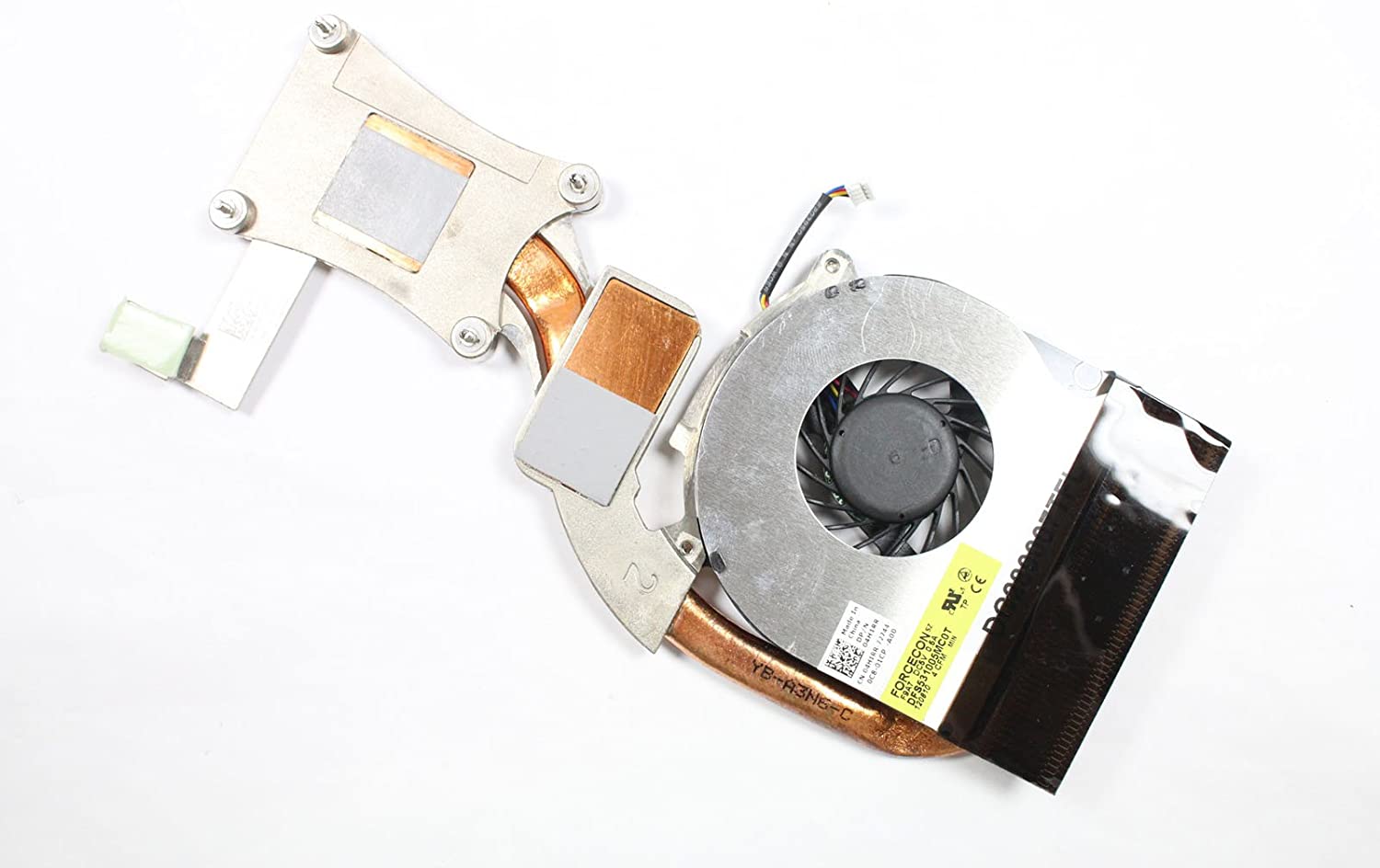 Dell KTPRC TNP01 4H1RR Latitude E6410 E6510 CPU Cooling Heatsink and Fan Assembly Heatsink Part Numbers: KTPRC, TNP01, AT0AZ0010FL Fan Part Numbers: 4H1RR Used A