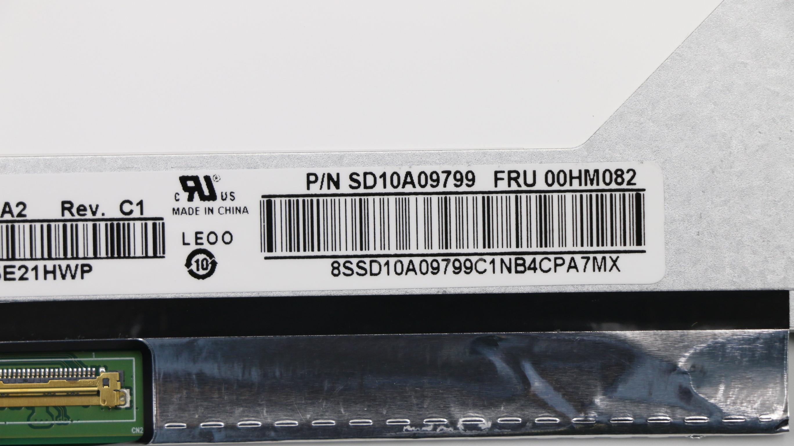 IBM Lenovo Original 15.6" WideScrean FHD(1920x1080) Matte 30 pin Video Connector FRU 00HM082 PN SD10A09799 Used A