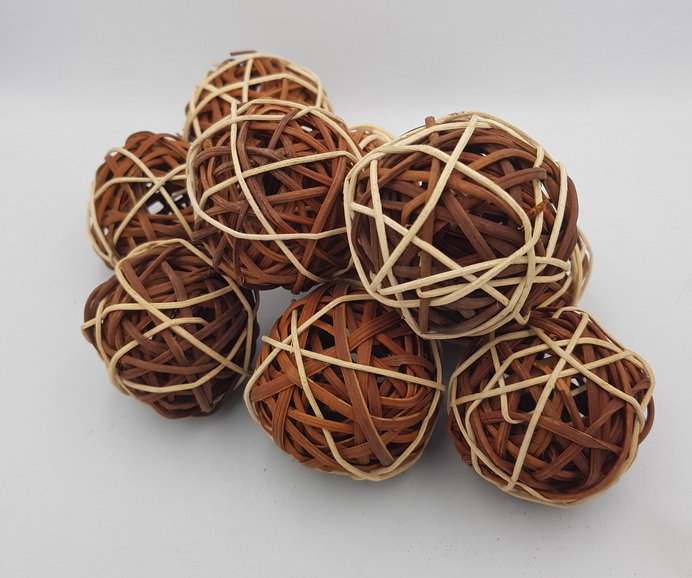 Wicker Rattan Balls Home Christmas Wedding Party Decorative Crafts 16Pcs