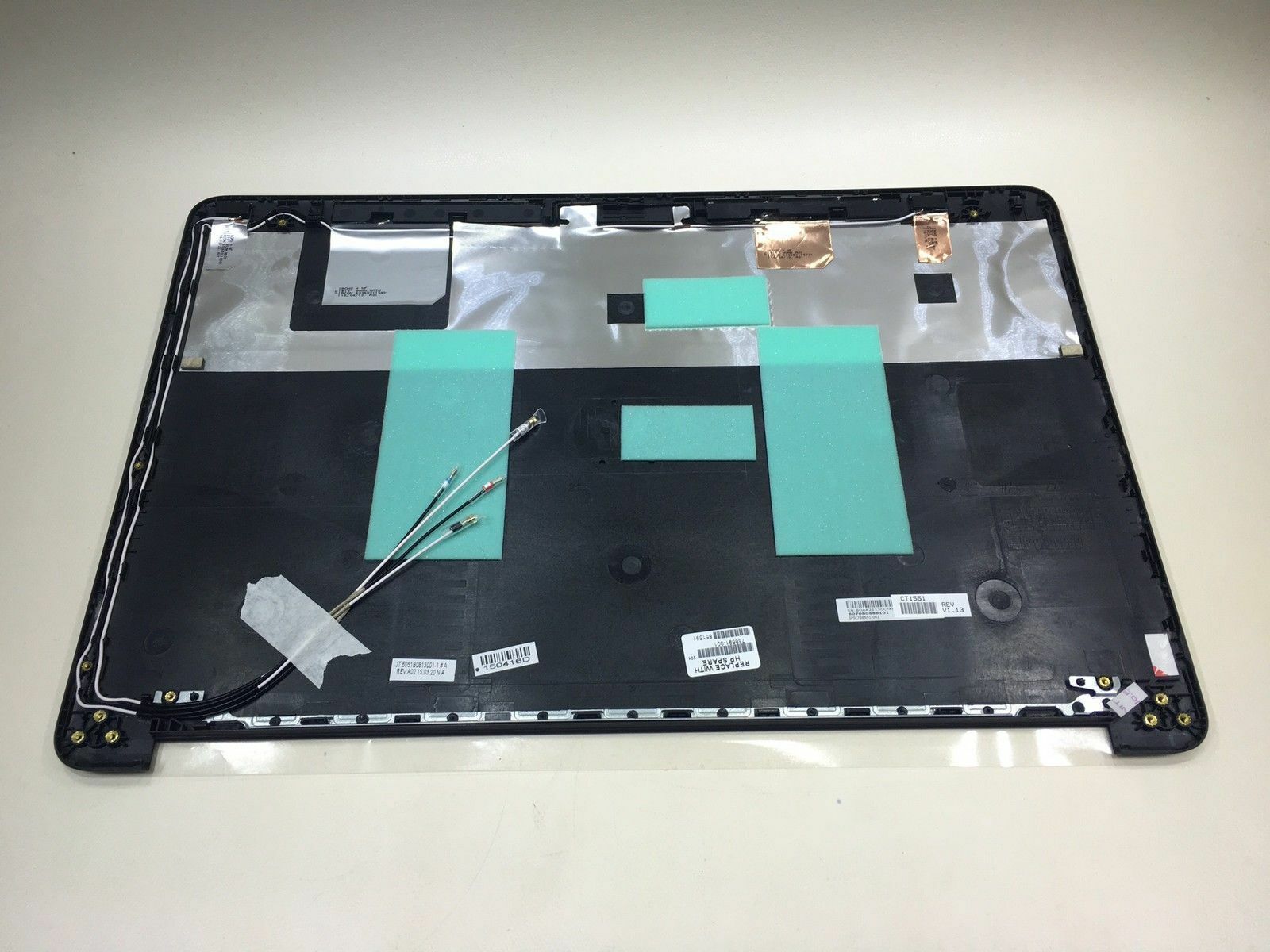 HP ProBook 650, 655 G1 LCD Back Rear Cover 738680-001 , 738691-001 with Webcamera LCd Flex and Antenna Assembly Used A