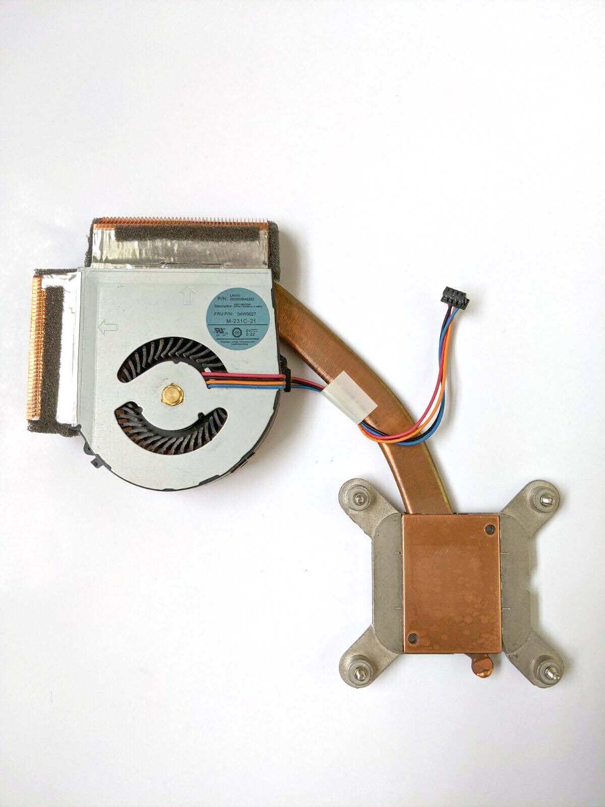 Lenovo ThinkPad T420 copper heatsink & Toshiba fan assembly FRU 04W0627  Used A