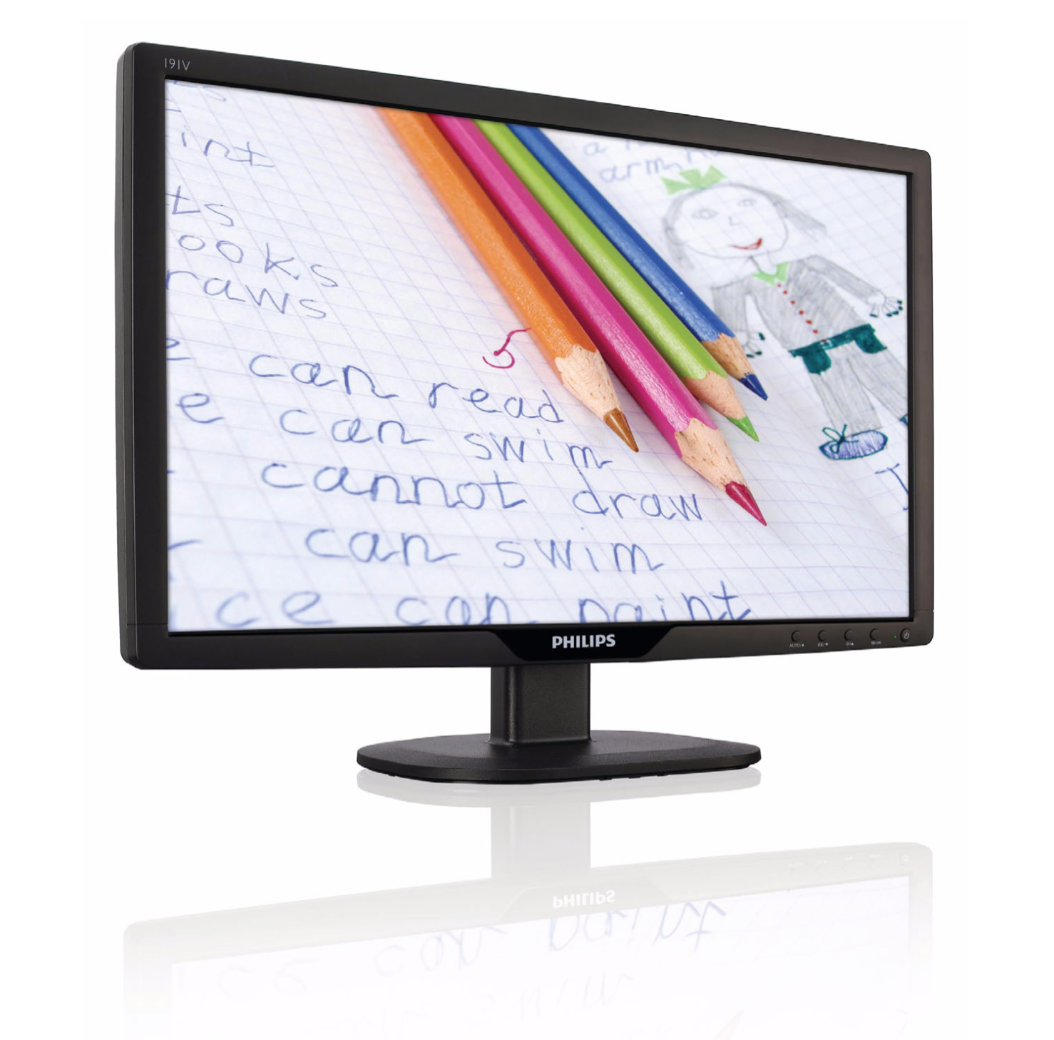 Philips 191V2 Monitor 1366 x 768 LCD Used A