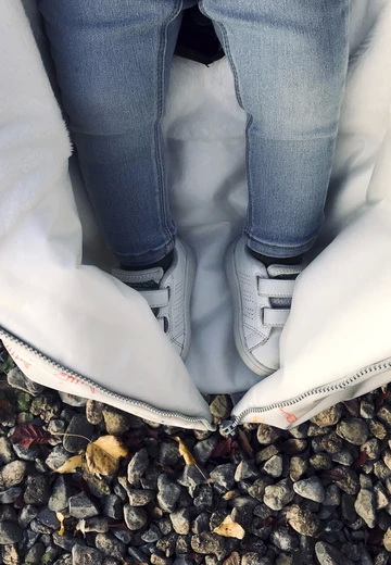 Baby Pushchair Footmuff Cosy Toes Pram Buggy Stroller Fleece Sleeping Bag Sack - Baby Bites 009-GRIS-CLAR-UNICA New 95cm 60cm