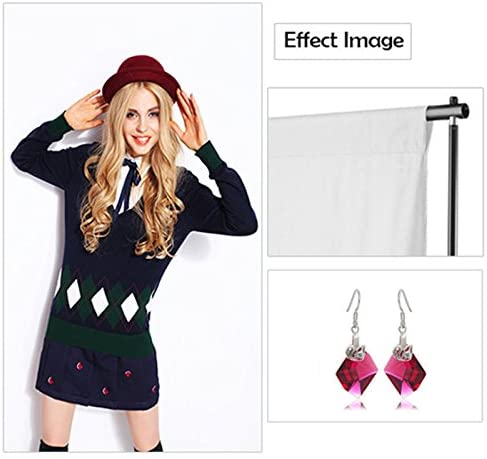 White 2.8 x 1.8m/9 x 6ft PRO Photo Studio 100% Cotton Muslin Collapsible Backdrop