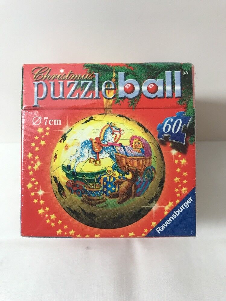 RAVENSBURGER 60 PIECE JIGSAW PUZZLE- 3D PUZZLEBALL VICTORIAN CHURCH NUTCRACKER