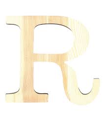 Wooden Mdf Decorative Embellishment Letter R