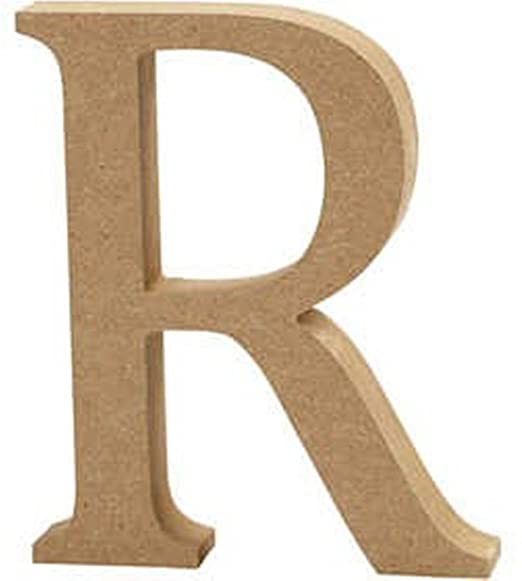 Wooden Mdf Decorative Embellishment Letter R