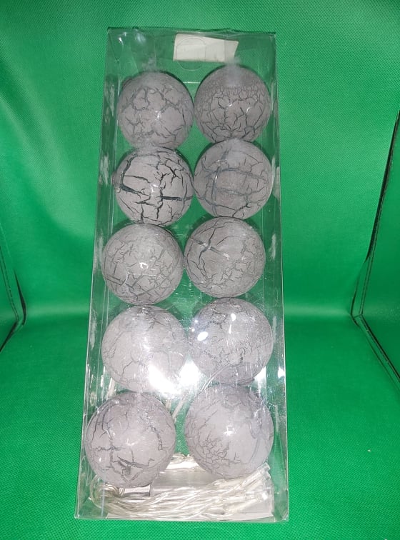Christmas Tree Gray Balls with  Lcd Lights
