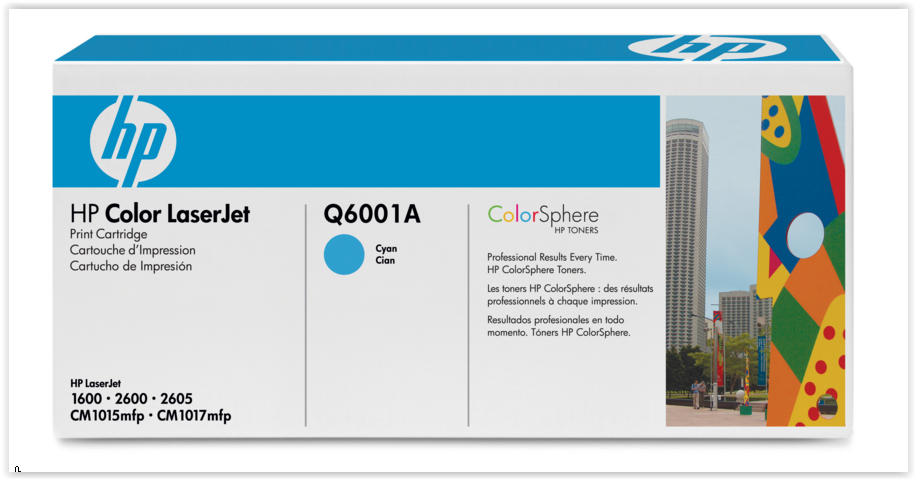 New Toner Hp Q6001A Aa Cyan
