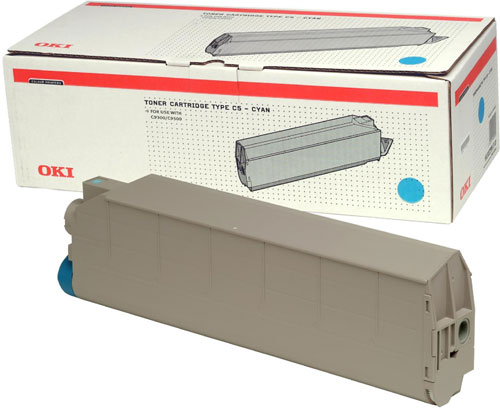 New Toner Oki Type C5 C9300 C9500 Cyan