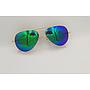 Lux Lenses UK SunGlasses Model GM110058 Gold Green Aviator Metal
