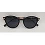 Lux Lenses UK SunGlasses Model 52451 Black Gold Round Plastic