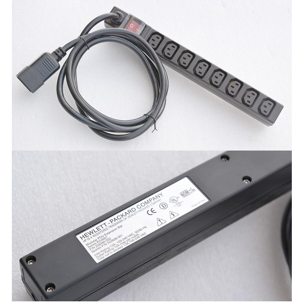 Hewlett Packard Modular PDU Extention Bar serie E04601 PN 228480 002 252638 001 Used A