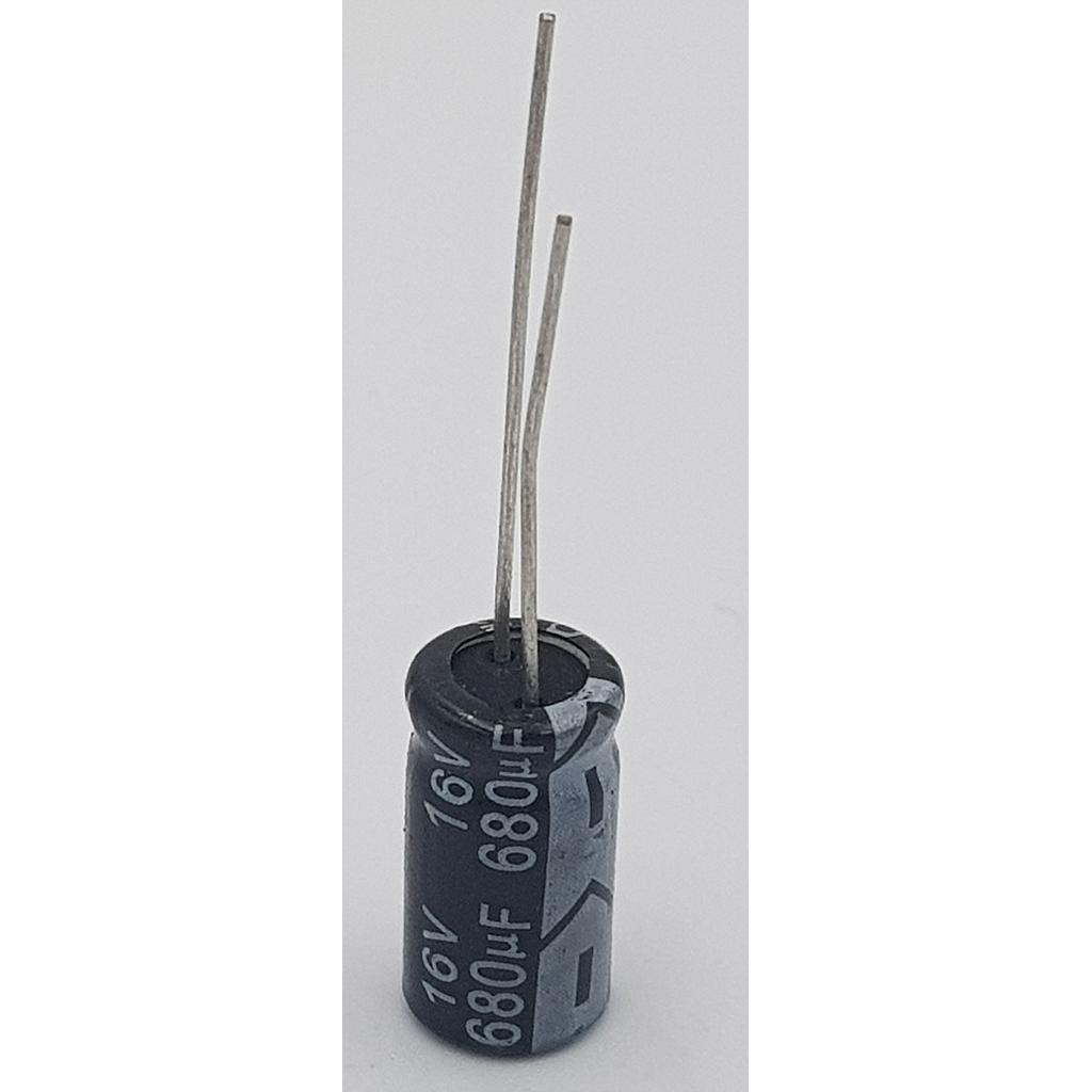 Pack of 50  Etopmay New Capacitors Aluminum Electrolytic 680µF 16V D8 L16mm 105C 