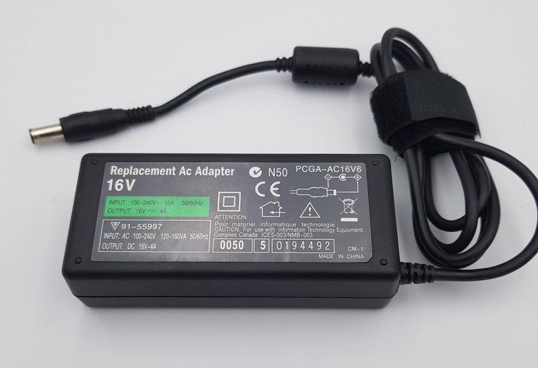 Sony AC Adapter Sony 16V 4A PCGA AC16V6