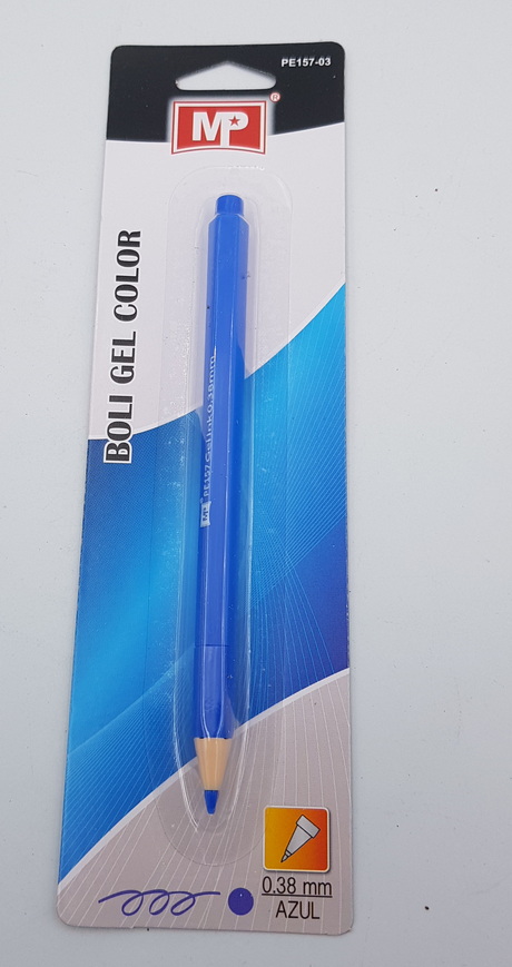 MP High precision gel ink ball pen .38mm Blue