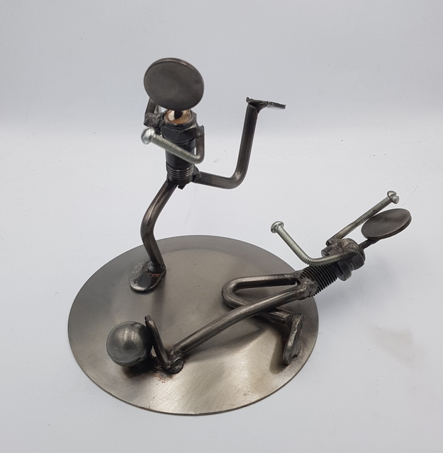 Articiones Handmade Fooball 1V1 From Nails Screws And Bolts