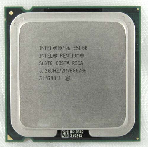 INTEL PENTIUM E5800 DUAL CORE PROCESSOR LGA775 3.2GHZ SLGTG