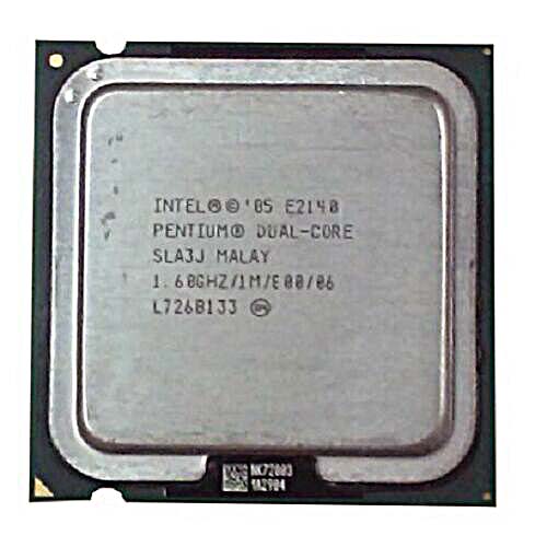 Intel Pentium Dual Core Processor 1.6 GHz  1M  800 Mhz CPU E2140 LGA775 SLA3J Used A