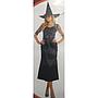 Carnival Costume Witch Dress And Hat Medium