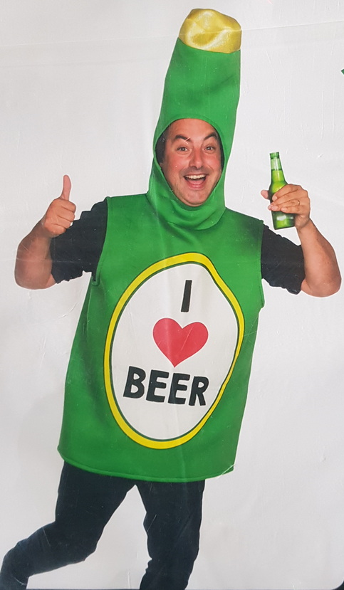 Carnival Costume I Love Beer Bottle One Size