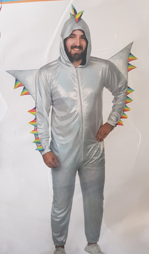 Carnival Costume Glittering Rainbow Dragon XLXXL