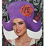 Carnival Foam Wig Purple