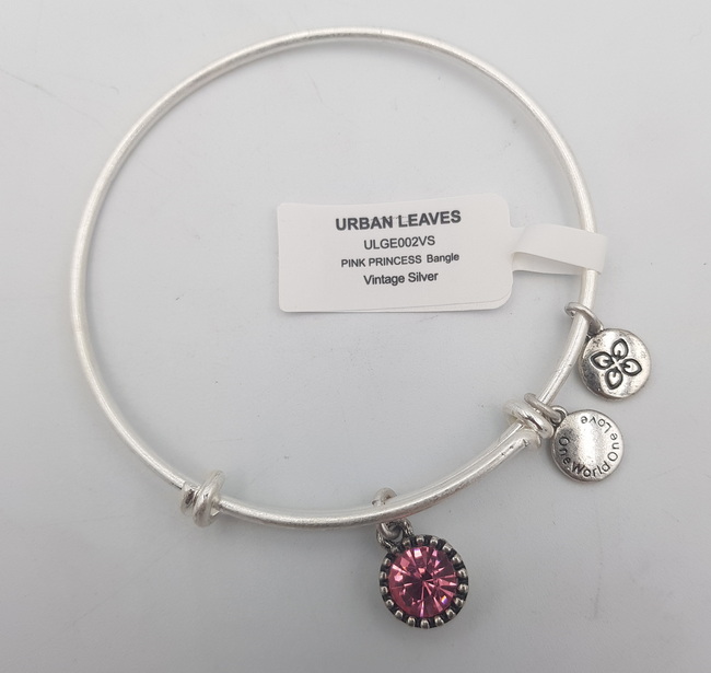 Urban Leaves Pink Princess Bangle ULGE002VS Hand Bracelet Brass
