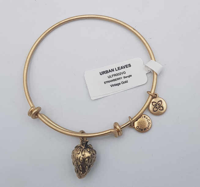 Urban Leaves Strawberry Gold Bangle ULFR002VG Hand Bracelet Brass