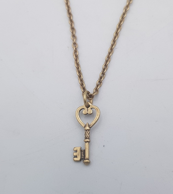 Urban Leaves Key to Your Heart ULNS008VG Chain Necklace Brass