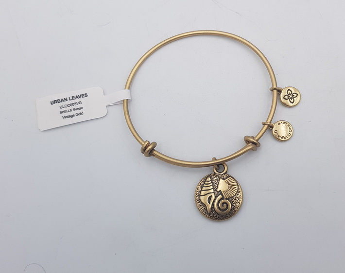 Urban Leaves Shells Bangle ULOC003VG Hand Bracelet Brass