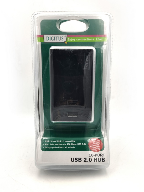 Digitus 10 port USB HUB with Power Adapter USB2 