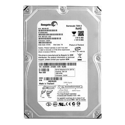 Seagate ST3250824AS Hard Disk 250GB HDD 3.5 SATA Used