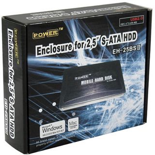 Power HDD Enclosure for 2.5 S ATA HDD EH 25BS II USB 2.0