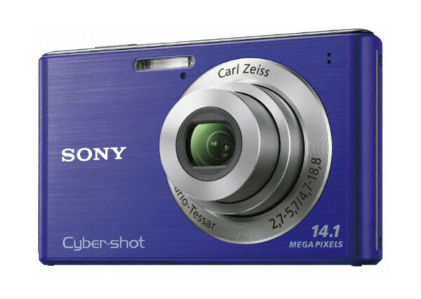 Sony Cyber Shot DSC W550 14.1 MP Digital Camera New Blue