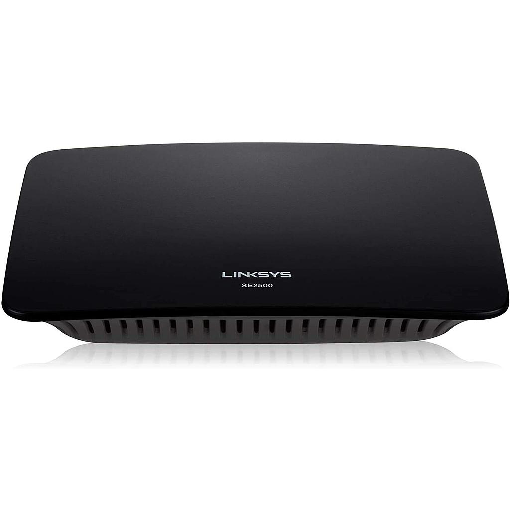 Linksys SE2500 EU is an unmanaged 5 port Gigabit Ethernet switch New
