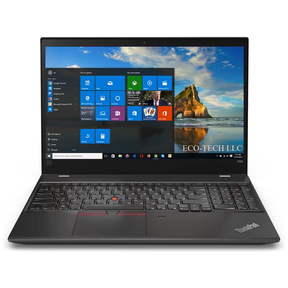 Lenovo T580 Laptop B Intel i5 1.7 Ghz 16GB Memory Touchpad Cosmetic issue Win10 Pro 512GB NvMe 15.6 inch Intel UHD Graphics 620