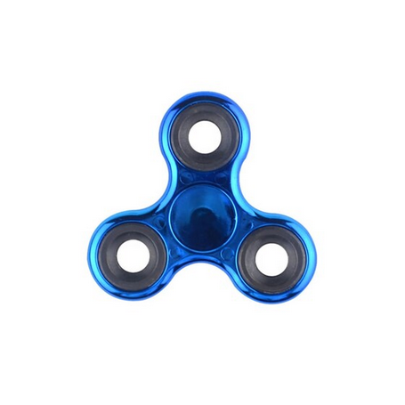 Fidget Spinner Elctroplated Dark Blue Matel Loop