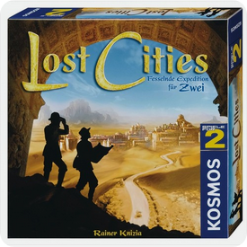 Kosmos Lost Cities card game for 2 players Board Game Greek