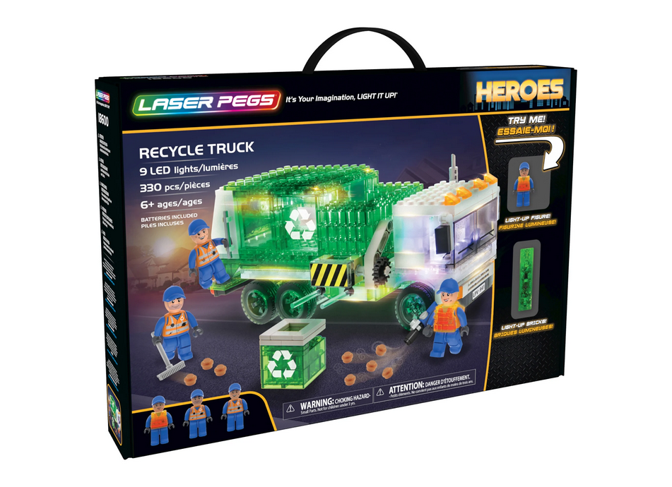 Laser Pegs Recycle Truck 330pcs