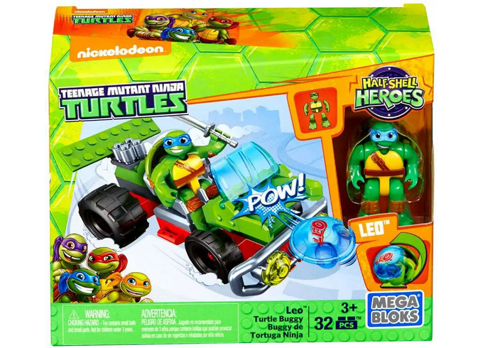MegaBloks Teenage Mutant Ninja Turtles Leo with Turtle Buggy Car 32pcs