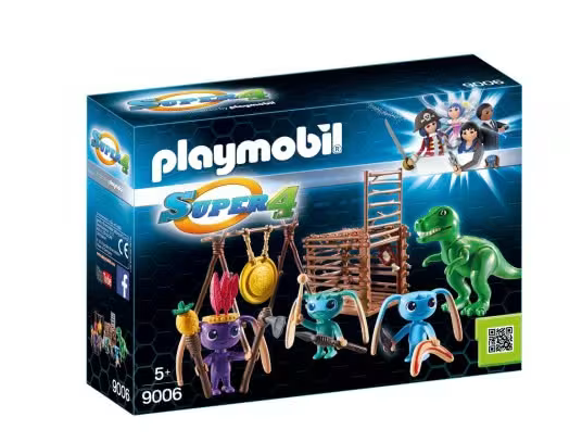 Playmobil Alien Warrior With T Rex Trap 9006