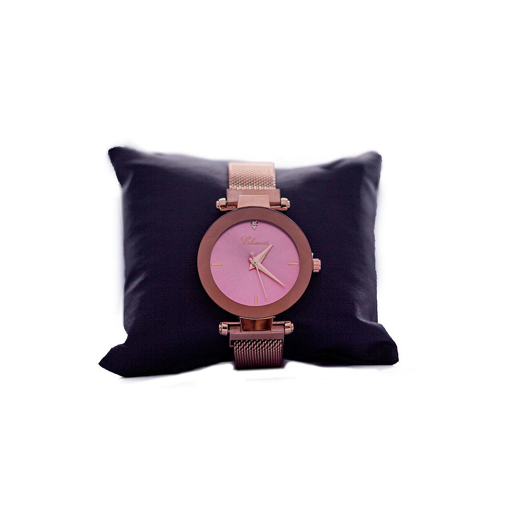 Elegant Rose Gold Pink Watch 