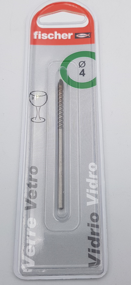 Fischer Glass Drill 4mm x 80mm